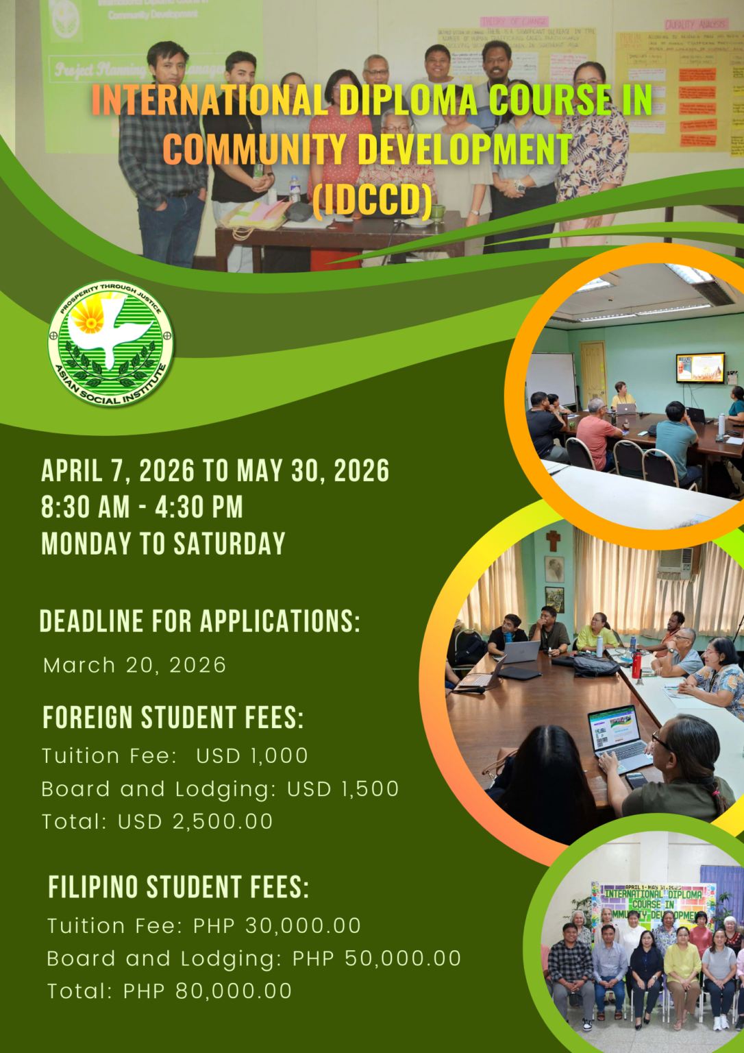 International Diploma Course in Community Development – Asian Social ...